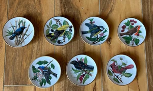 FRANKLIN PORCELAIN 1981 ‘Songbirds of the World’ Signature Edition Mini Plates - Bild 1 von 15