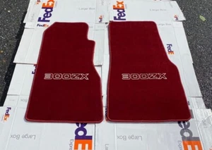 For Nissan 300 ZX Z31 Floor Mat Mats Carpet Maroon 2 Pcs 1984-89 - Picture 1 of 2