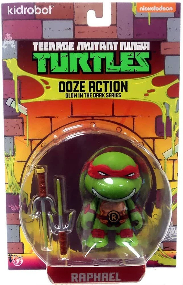 Kidrobot Teenage Mutant Ninja Turtles Raphael Ooze Action Glow In The Dark - Image 1 of 1