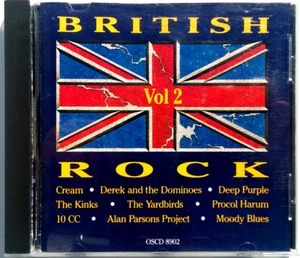 Various Artists  - British Rock Volume 2 - CD 1991 Cream Kinks Yardbirds Moody - Picture 1 of 3