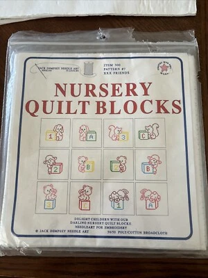 Bloques de edredón para guardería Jack Dempsey #300, patrón #7 - Friends Foto 1 de 3