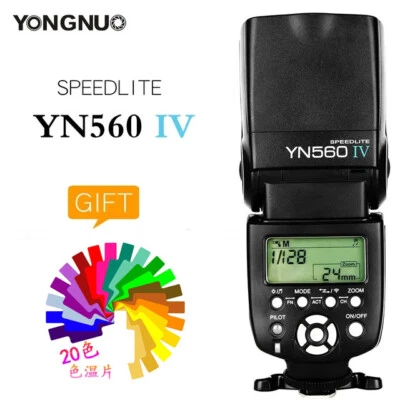 Yongnuo YN560 IV YN560IV Flash Speedlite for Pentax Olympus Canon Nikon Camera - Image 1 of 4
