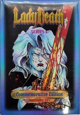 LADY DEATH Series 1 FACTORY SET  1994 W/5 CARD NECRO CHASE Cards, 1 Mystery card - Image 1 of 4