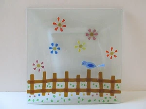 Placa de exhibición coleccionable de vidrio artístico fundido decoración de pared - Imagen 1 de 11