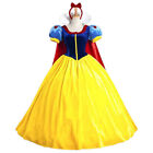Adults Womens Snow White Costume Cosplay Princess Dress Party Fancy Halloween ☆