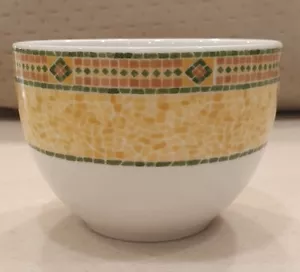Wedgewood Everyday FLORENCE Sugar Bowl, Open tea, Fine Porcelain, Yellow Mosaic - Picture 1 of 2
