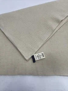 Sciarpa Ann Taylor vintage 100% cashmere avorio Y2K nuova con etichetta misura 78x21 - Foto 1 di 10