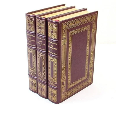 The Great Ideas 3-Vol Set J Mortimer Adler Franklin Library 1985 Leather Ltd Ed - Image 1 of 4