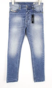 Diesel Tepphar 0842H Pantalone Uomo Denim W27/L32 Blu Elastico Slim Bottone Carrot - Foto 1 di 9