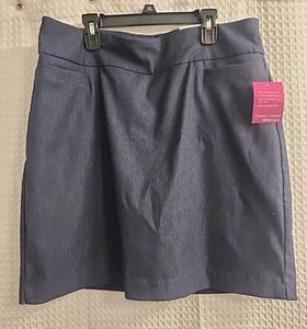 Kim Rogers Meadow Denim Millennium Komfort Bauch Kontrolle Skort Größe 12 - Bild 1 von 8