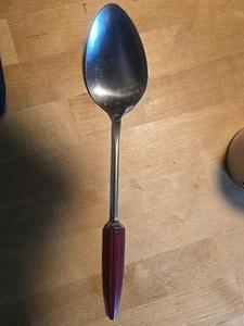 Vintage großer SERVIER-/KOCHLÖFFEL Küchenutensilien ANDROCK BULLET ROT Bakelit - Bild 1 von 8