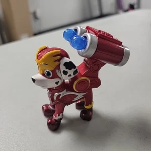 Paw Patrol Mighty Pup Super Paws Marshall Squeeze Leg Action Figure Spin Master - Picture 1 of 6