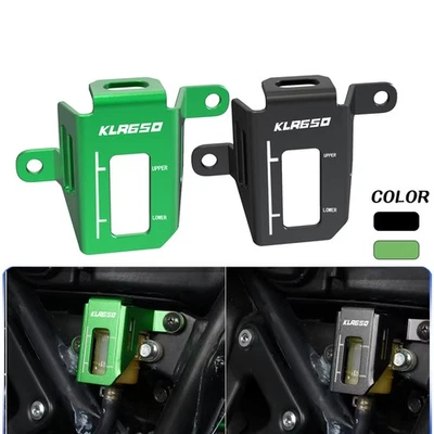 Rear Brake Fluid Reservoir Guard Protector Cap Cover Fits Kawasaki KLR650 08-18 Foto 1 de 4