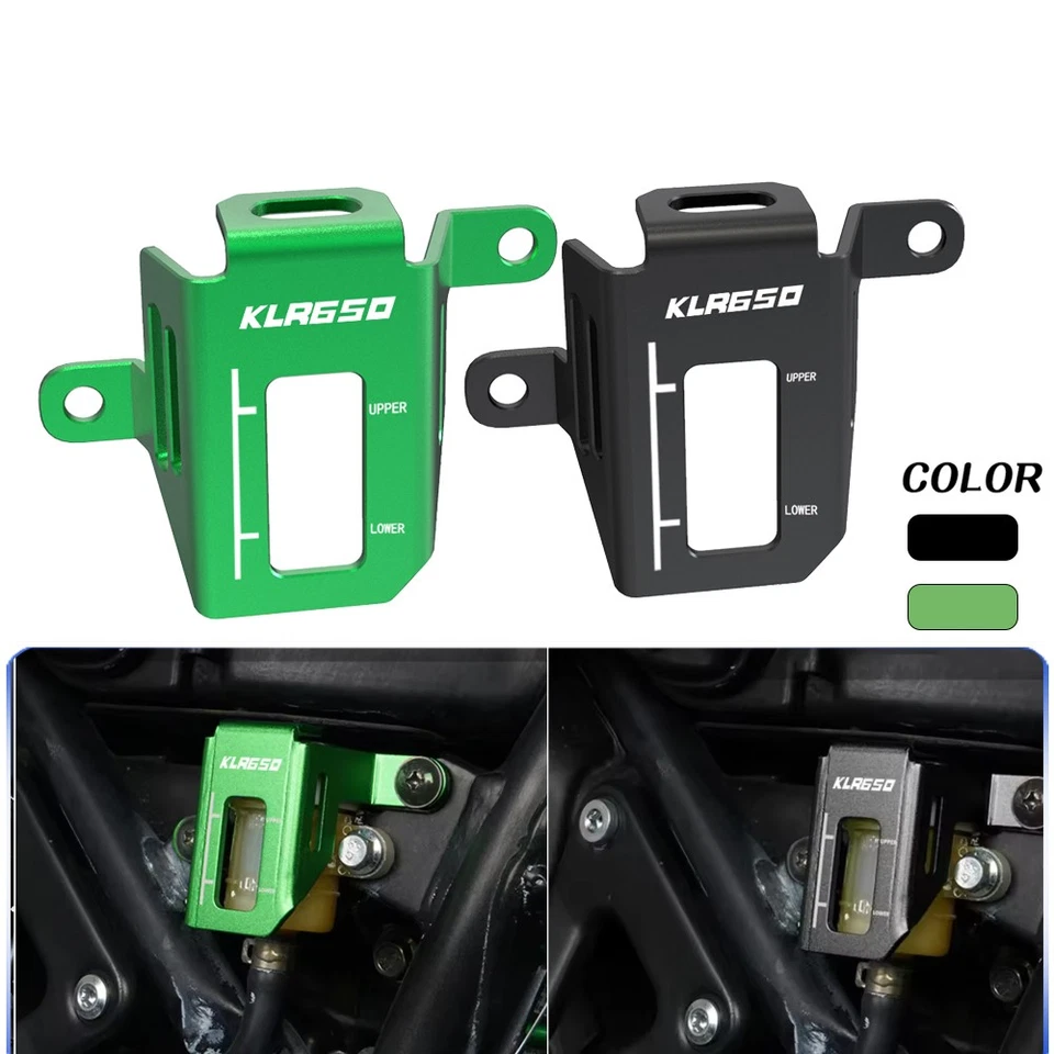 Rear Brake Fluid Reservoir Guard Protector Cap Cover Fits Kawasaki KLR650 08-18 - Image 1 of 4