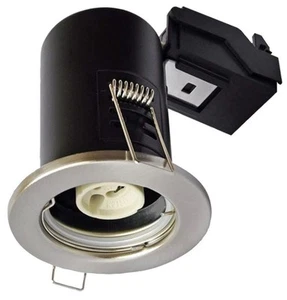 V-TAC Downlight Tahan Api, GU10, IP20, Satin Nickel - Picture 1 of 1
