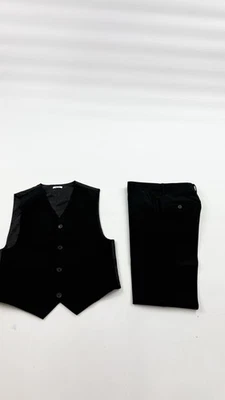 Calvin Klein Chaleco Pantalones Conjunto Juvenil 10/12 10 Negro Traje Formal Elastizado Ajustable Foto 1 de 4