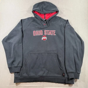 Vintage Nike Ohio State Buckeyes Pullover Hoodie Herren Large schwarz Y2K bestickt - Bild 1 von 8