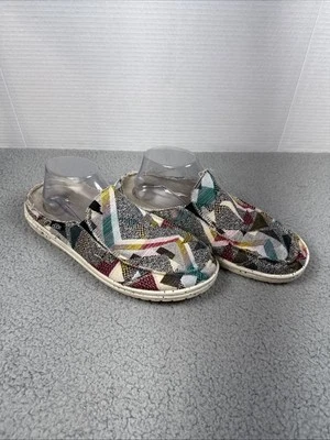 Hey Dude Zen Peacock Hombre Talla 10 Geo Parche Multicolor Tejido Sin Cordones Informal Foto 1 de 4