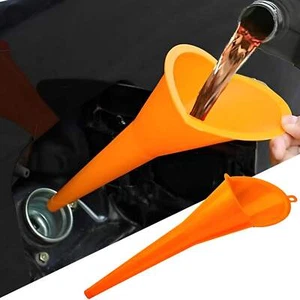 Car Long Stem Funnel Anti-splash Gasoline Oil Filling Tool Plastic Car Truck Mot - Picture 1 of 8