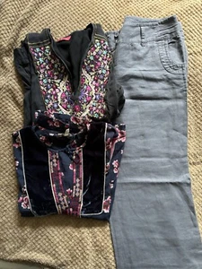 Monsoon Clothes Bundle Job Lot Embroidered Blouse Floral Tunic Linen Silk Shell - Picture 1 of 15