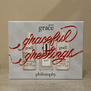 Philosophy Pure Grace 3 piece eau de toilette, Shower Gel, Body Lotion Gift Set - Picture 1 of 8