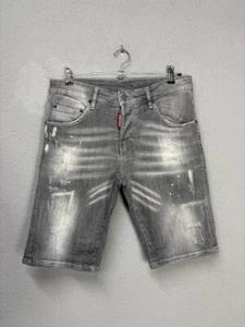 Dsquared2 pantaloncino jeans uomo biker jeans EU 48/W 32 made in Italy - Foto 1 di 12