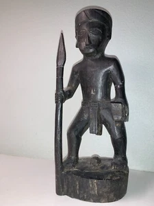 Mid Century Krieger Schnitzerei - Bild 1 von 3