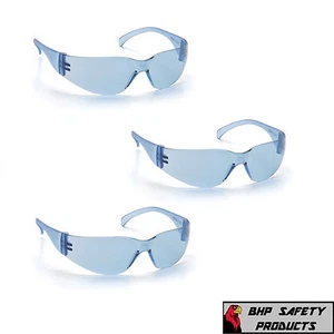 PYRAMEX INTRUDER SAFETY GLASSES INFINITY BLUE LENS WORK S4160S Z87+ (3 PAIR) - Picture 1 of 9