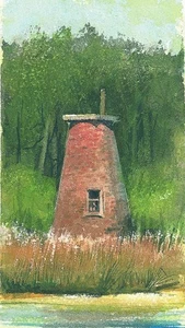 Price's Creek Lighthouse Southport North Carolina. Gerald Hill Watercolor Prints - Picture 1 of 2