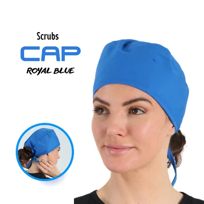 Surgical Scrub Cap Doctor Nurse Kitchen Saloon Cotton Hat Adjustable Ot Cap - Image 1 of 2