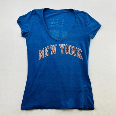 Camisa New York Knicks Mujer Extra Grande Azul Baloncesto NBA Jeremy Lin Damas Foto 1 de 4