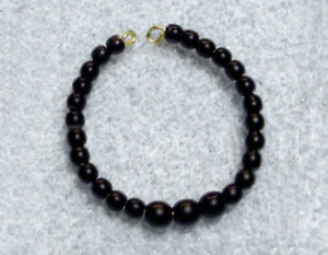 Dreamz BLACK GRADUATED PEARL NECKLACE ONLY Jewelry for 11.5"  doll - Picture 1 of 1