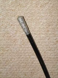 Antique Military 'Grenadier Guards' Battle of Albuhera Swagger Stick -Silver Top - Picture 1 of 11