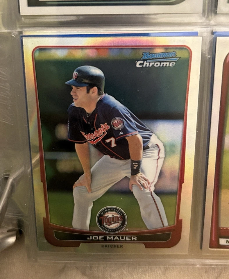 2012 Bowman Chrome #170 Joe Mauer Refractor - Image 1 of 1