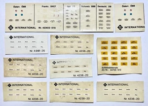 ROCO DECALS TABELLE PERCORRENZA 1:87 per vetture (vedi immagine per tipologia) - Foto 1 di 1