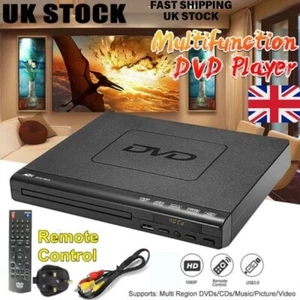 Portable Region-Free DVD Player USB3.0/2.0 Port for MP3 CD VCD, AV Cable Remote - Picture 1 of 13