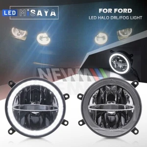 Halo DRL LED Fog Light Grille Daytime Running Lamp For 2005-2009 Ford Mustang GT - Picture 1 of 12