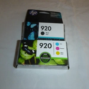 New HP Ink Cartridges, Black, Cyan, Magenta, Yellow Set - Photo 1/3