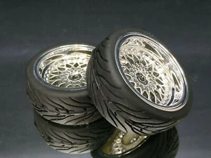 RÄDER 1:10 TW 26MM "CLASSIC BBS STYLE" CHROM / SILBER 6MM OFFSET 2 STÜCK # 20361 - Bild 1 von 1