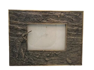 Field and Stream Picture Frame Midwest Brass Metal 4x5.5" Duck Hunter Waterfowl - Picture 1 of 6