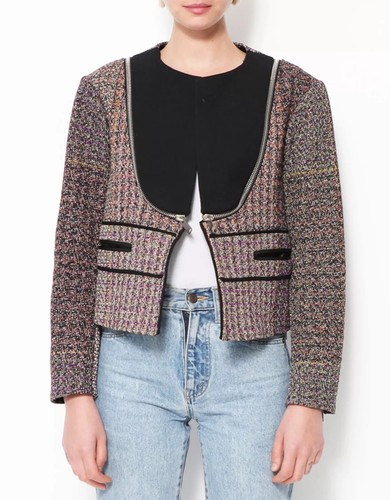 CELINE GIACCA TWEED ZIP CÉLINE PHOEBE PHILO RESORT 2010 36 FR