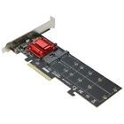 Dual NVMe PCIe Adapter,M.2 NVMe SSD to PCI-E 3.1 X8/X16 Card Support M.2 (M N2Z3