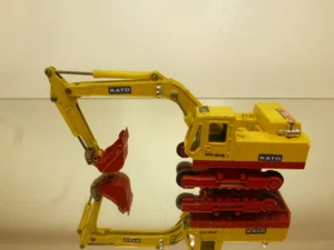 SHINSEI KATO HD850G HYDRAULIC EXCAVATOR - YELLOW + RED 1:65 - GOOD CONDITION - Imagen 1 de 8