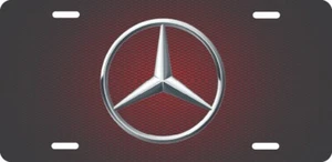 MERCEDES BENZ LOGO LICENSE PLATE FOR AUTO 12X6 ALUMINUM 4 - Bild 1 von 1