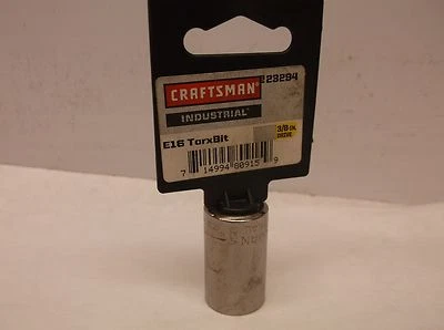 New CRAFTSMAN E16 Torx Socket 3/8 In Dr 6 Pt Standard (A23) - Image 1 of 3