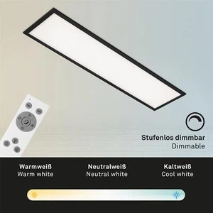 BRILONER Deckenleuchte LED Panel schwarz mit Farbsteuerung kaltweiß - warmweis D - Bild 1 von 6