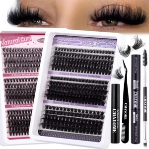 Wimpernverlängerung Clusters 10-18 MM Wimpern Extensions Kit Lash Bond und Seal - Bild 1 von 20