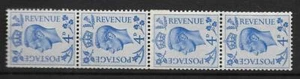 Sg 508 - Q20c 4d Ultramarine Coil Join Strip UNMOUNTED MINT - Picture 1 of 1