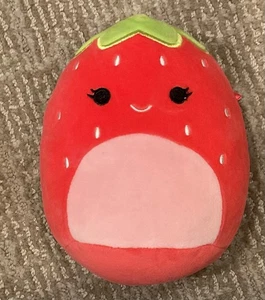 Squishmallow Scarlet the Strawberry 5" Red Plush 5 Inch Berry Fruit- Missing Tag - Picture 1 of 2
