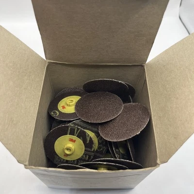 45 new 3M 361F  Roloc 3" 60Grit Quick Change  Sanding Discs USA - Image 1 of 3